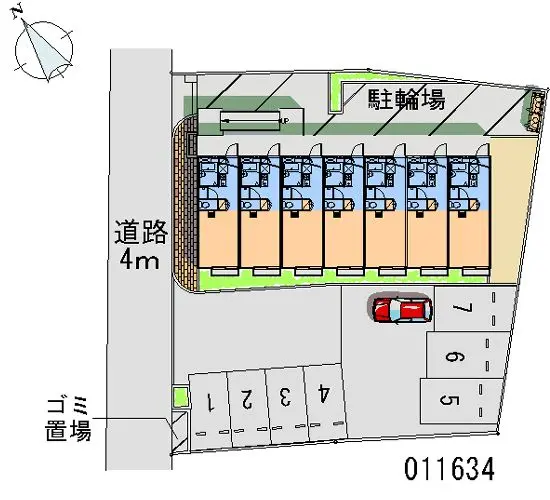 ★手数料０円★鎌ケ谷市初富本町　月極駐車場（LP）